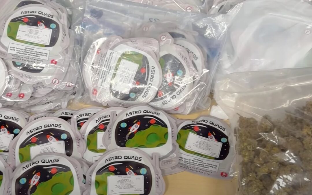 Victoria police arrest man selling cannabis products outside school