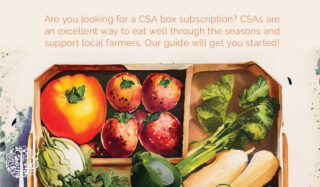 CSAs are an excellent way to support local farmers.