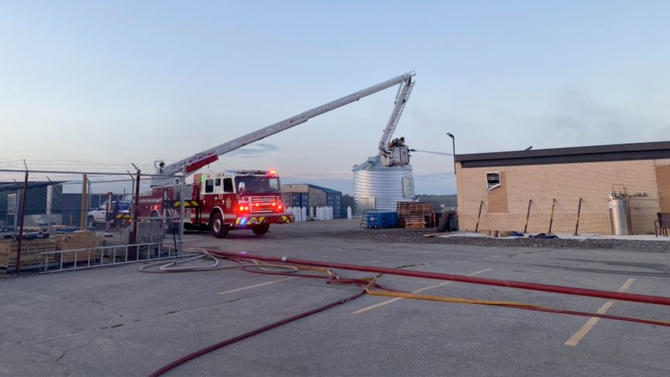 Fire at JC Green Cannabis in Ontario