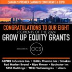 Grow Up Announces Recipients of the Equity Grants Sponsored by OCS