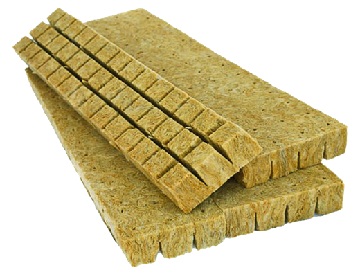 Photo of large brick of rockwool starter blocks